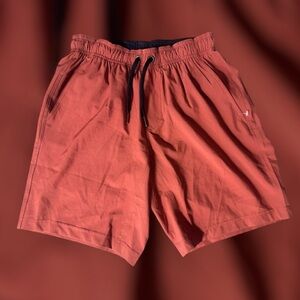 Taylor Vintage Drawstring Pull On Shorts NWT Size Small Canyon‎ Red Men’s